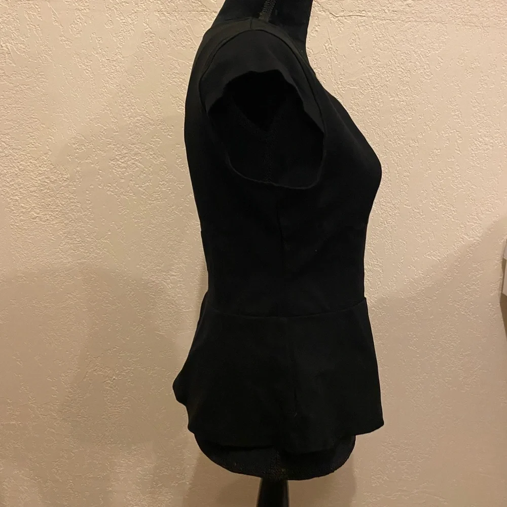 Black peplum top - Picture 8 of 10